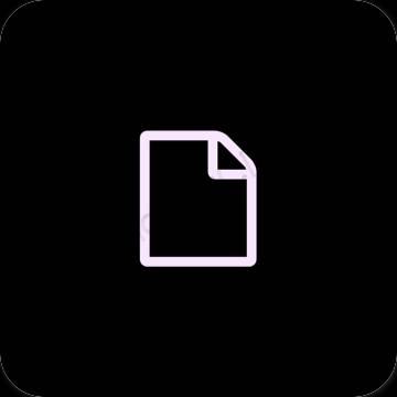 Esthetische Notes app-pictogrammen