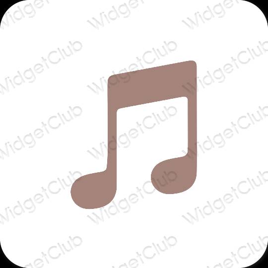 Esthetische Apple Music app-pictogrammen