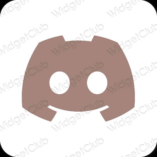 Естетски браон discord иконе апликација