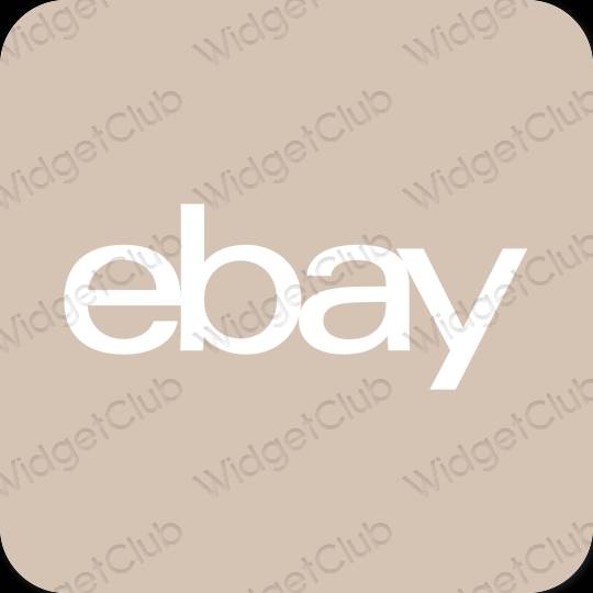 Estetik bej eBay proqram nişanları
