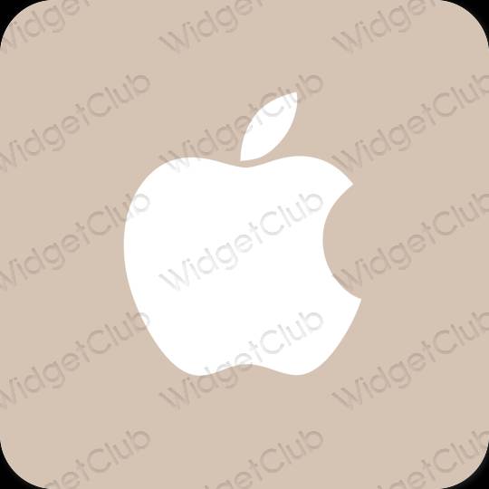 Esztétika bézs Apple Store alkalmazás ikonok