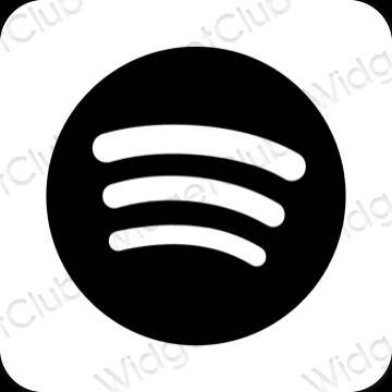 Estetyczne Spotify ikony aplikacji