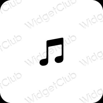 Ästhetische Music App-Symbole