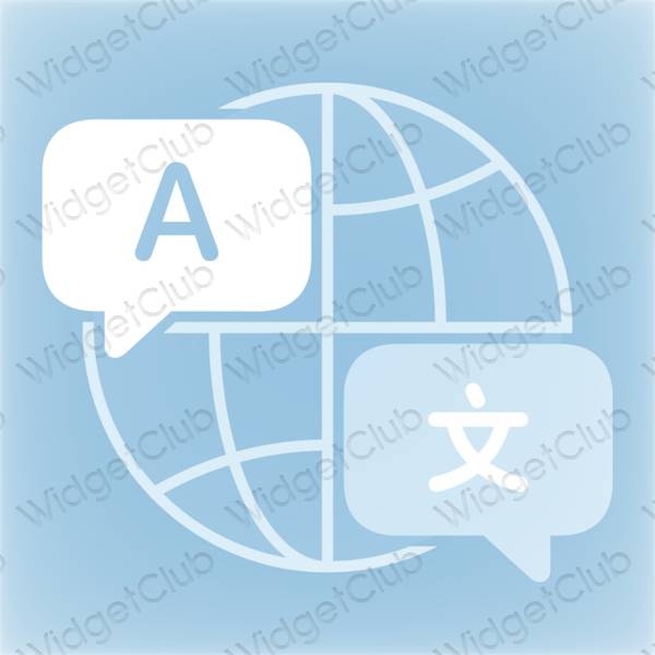 Aesthetic Google translator app icons