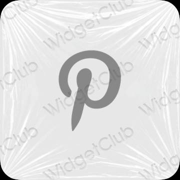 ესთეტიკური Pinterest აპლიკაციის ხატები