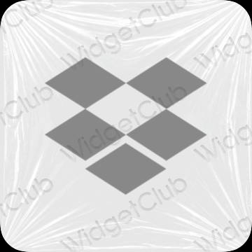 ესთეტიკური Dropbox აპლიკაციის ხატები