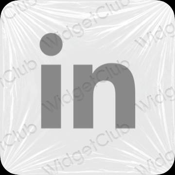 ესთეტიკური Linkedin აპლიკაციის ხატები