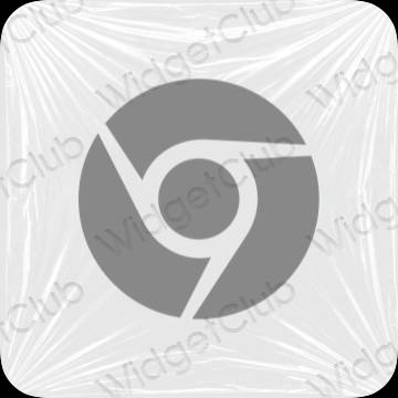 ესთეტიკური Chrome აპლიკაციის ხატები