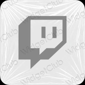 ესთეტიკური Twitch აპლიკაციის ხატები