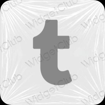 ესთეტიკური Tumblr აპლიკაციის ხატები