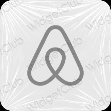 ესთეტიკური Airbnb აპლიკაციის ხატები