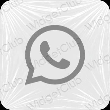 ესთეტიკური WhatsApp აპლიკაციის ხატები