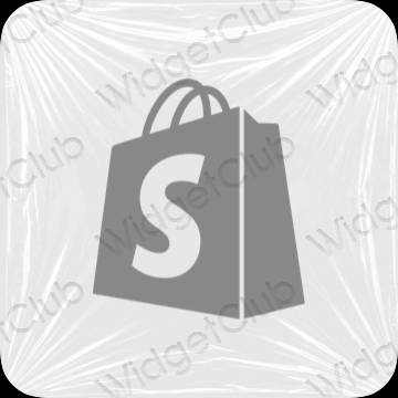 ესთეტიკური Shopify აპლიკაციის ხატები