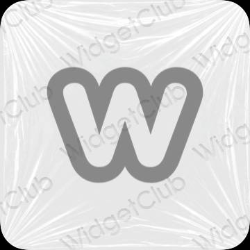 ესთეტიკური Weebly აპლიკაციის ხატები