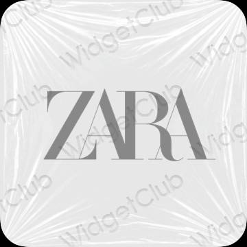 ესთეტიკური ZARA აპლიკაციის ხატები