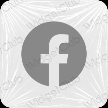 ესთეტიკური Facebook აპლიკაციის ხატები