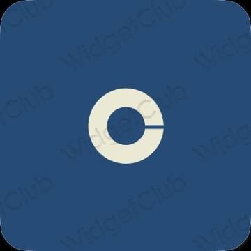 រូបតំណាងកម្មវិធី Coinbase សោភ័ណភាព
