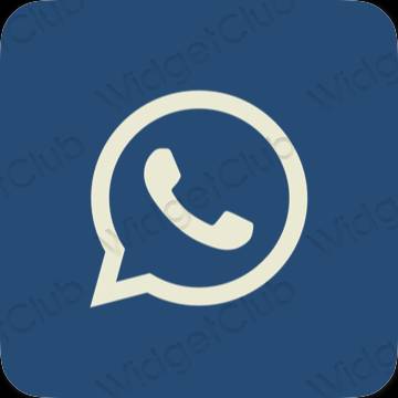 សោភ័ណ ពណ៌ស្វាយ WhatsApp រូបតំណាងកម្មវិធី