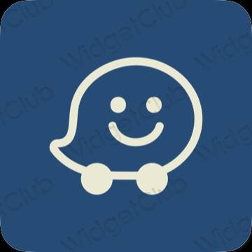 美学Waze 应用程序图标