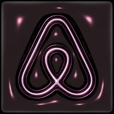 Ästhetische Airbnb App-Symbole