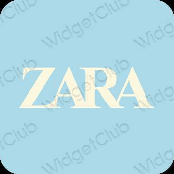 Estetico blu pastello ZARA icone dell'app