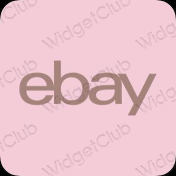 אייקוני אפליקציה eBay אסתטיים