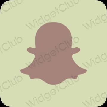 Estetické ikony aplikací snapchat