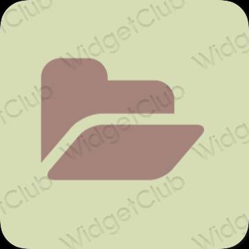 Aesthetic Files app icons
