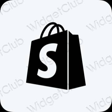 ესთეტიკური Shopify აპლიკაციის ხატები