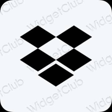 ესთეტიკური Dropbox აპლიკაციის ხატები