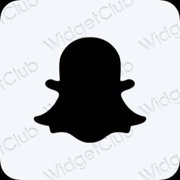 ესთეტიკური snapchat აპლიკაციის ხატები