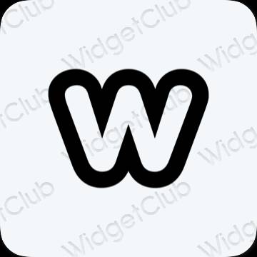ესთეტიკური Weebly აპლიკაციის ხატები