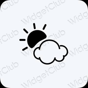 ესთეტიკური Weather აპლიკაციის ხატები