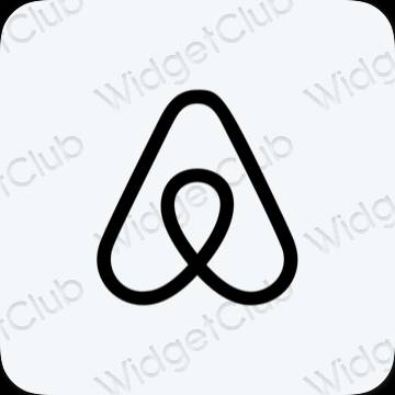 ესთეტიკური Airbnb აპლიკაციის ხატები