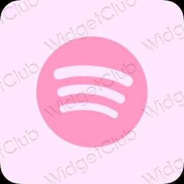 Aesthetic purple Spotify app icons