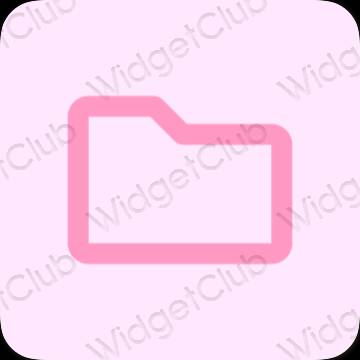 Aesthetic purple Files app icons