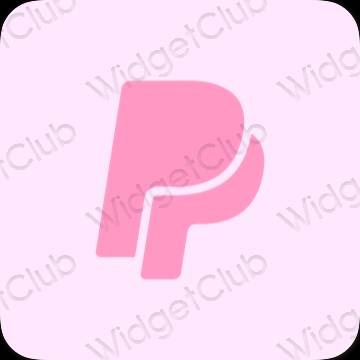 Aesthetic purple Paypal app icons