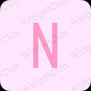 Aesthetic purple Netflix app icons
