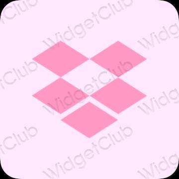 Aesthetic purple Dropbox app icons