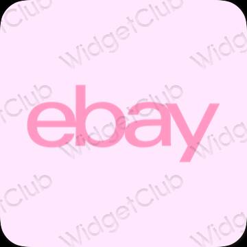 Aesthetic purple eBay app icons