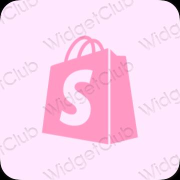 Aesthetic purple Shopify app icons