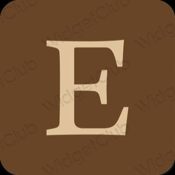 Icônes d'application Etsy esthétiques