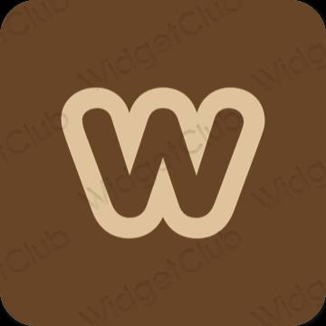 Esthetische Weebly app-pictogrammen