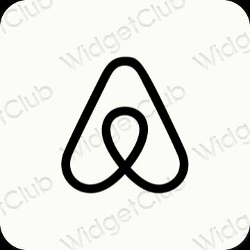 Estetinės Airbnb programų piktogramos