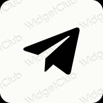 Ästhetische Telegram App-Symbole