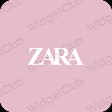 Icônes d'application ZARA esthétiques