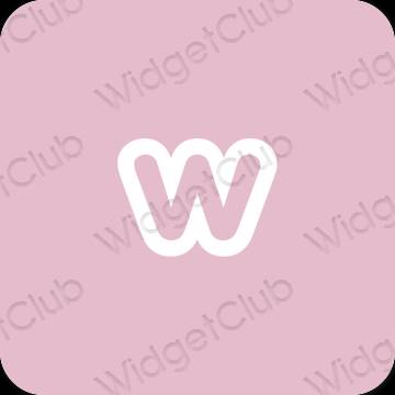 Aesthetic Weebly app icons