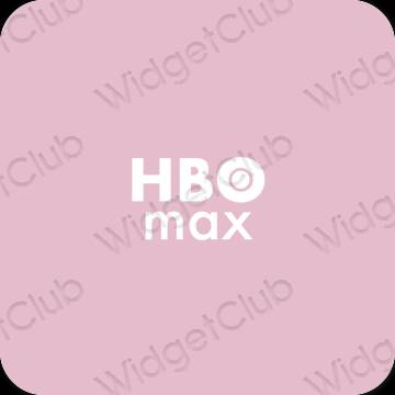 Icônes d'application HBO MAX esthétiques