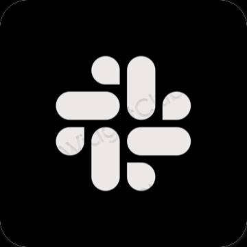 រូបតំណាងកម្មវិធី Slack សោភ័ណភាព