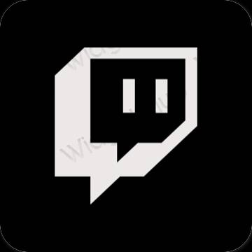 រូបតំណាងកម្មវិធី Twitch សោភ័ណភាព